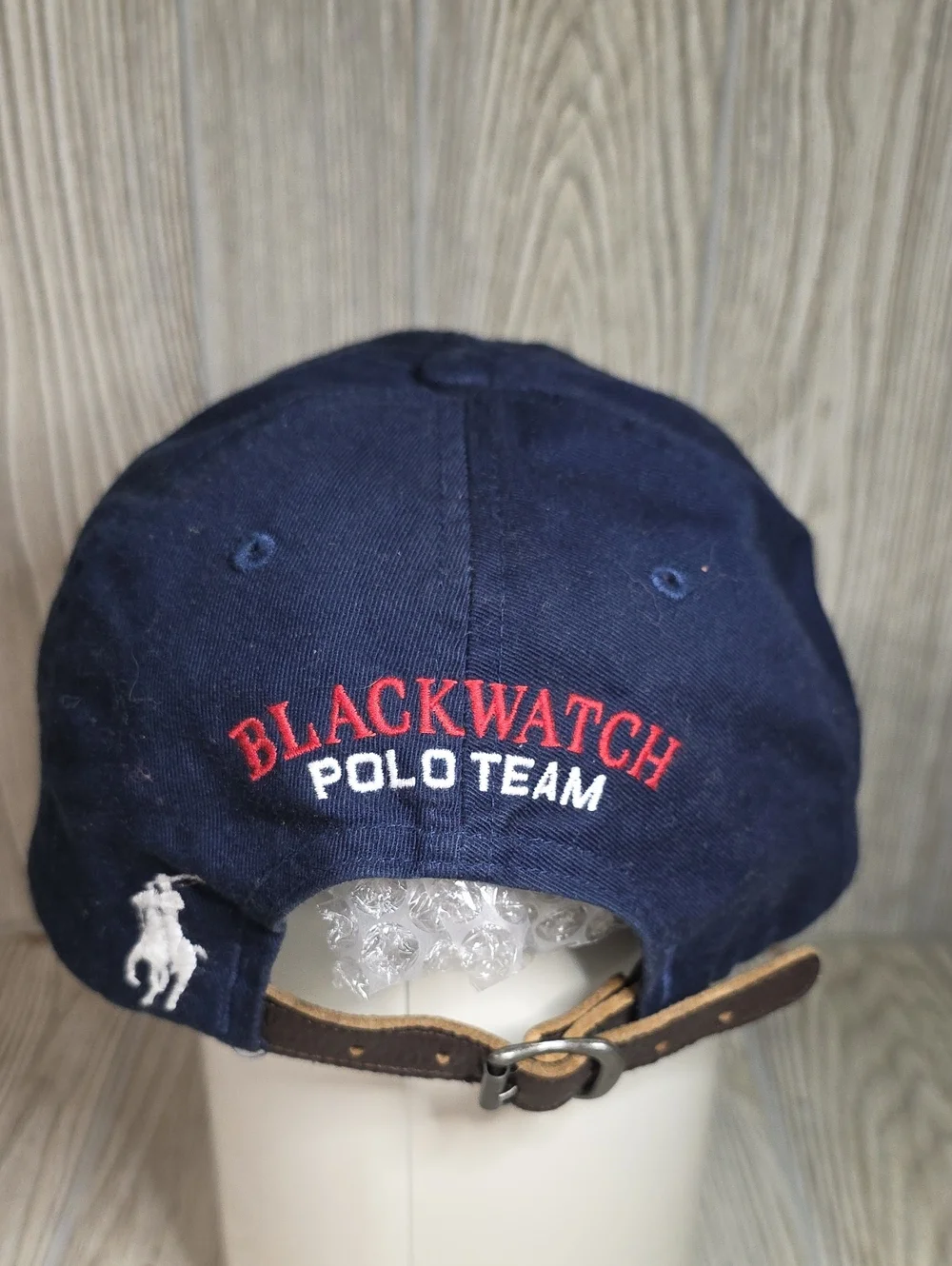 Polo Ralph Lauren Navy Blue Embroidered Black Watch Polo Team Emblem Hat